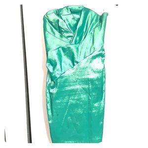 Strapless knee length dress